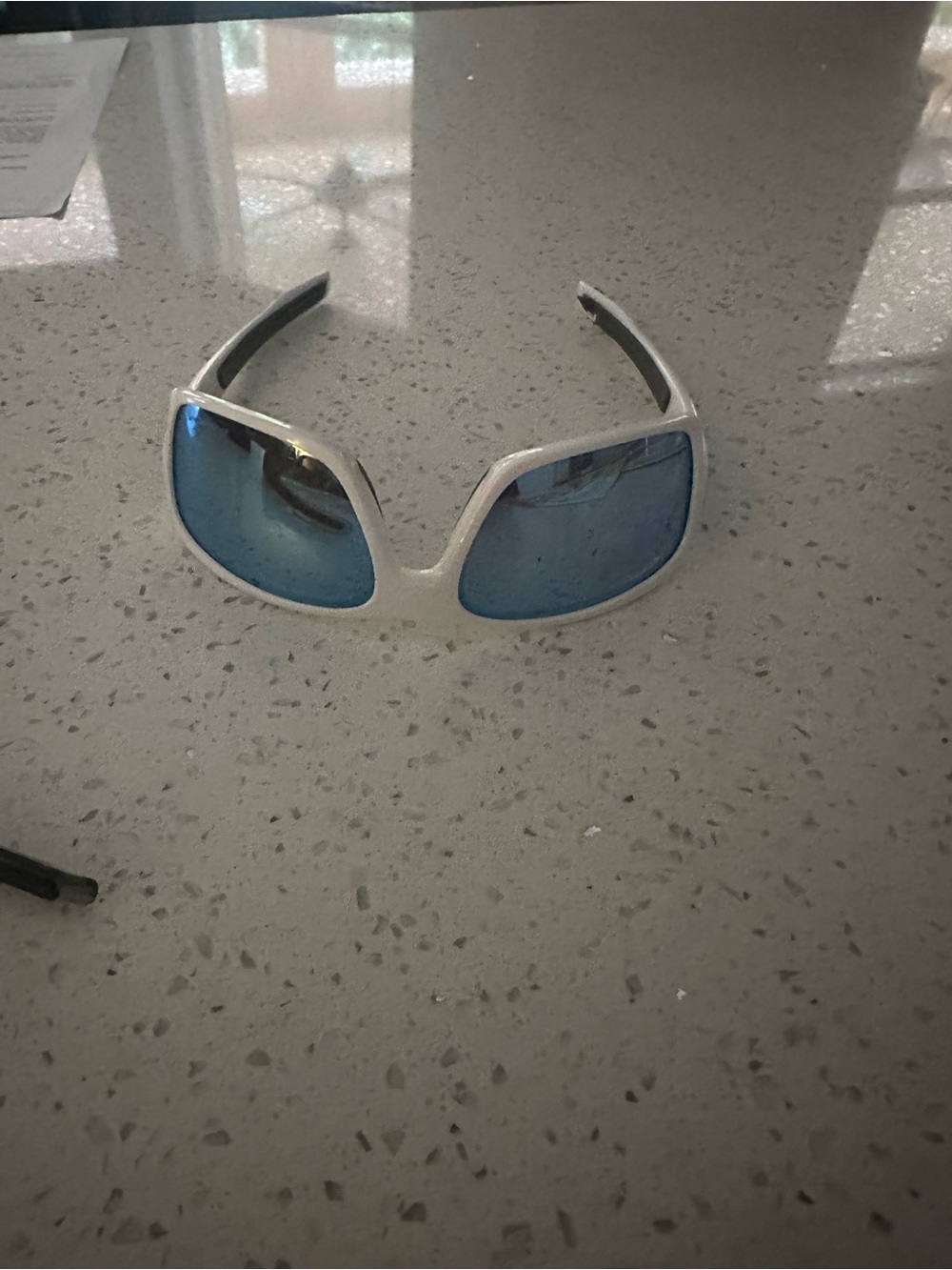 Oakley Turbine XS White Frame Blue Lens Kids Sunglasses